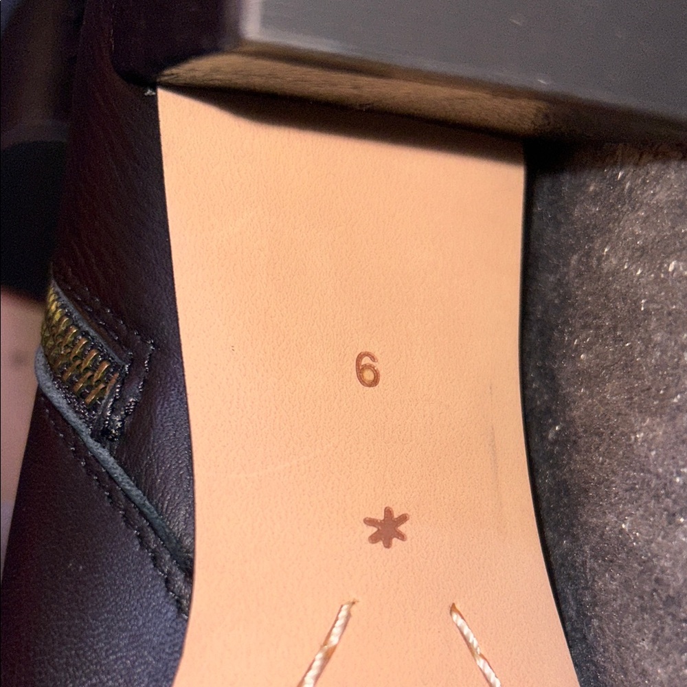 Chic Black Slendid Leather Heeled Boots - Picture 5 of 6